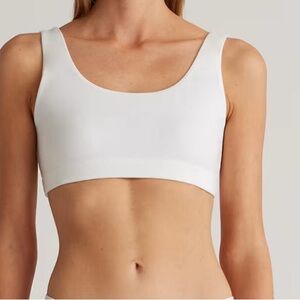 Commando white minimalist tank bralette